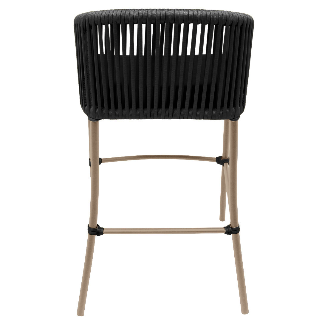 BANQUETA SANTORINI PRETO COSTAS BANQUETA SANTORINI PRETO COSTAS