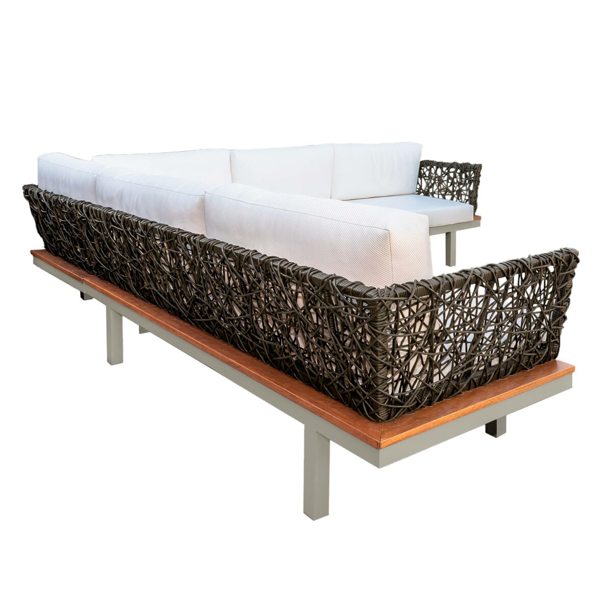 Sofá em L - Cordão Torcido 03 Sofá em L - Cordão Torcido 03